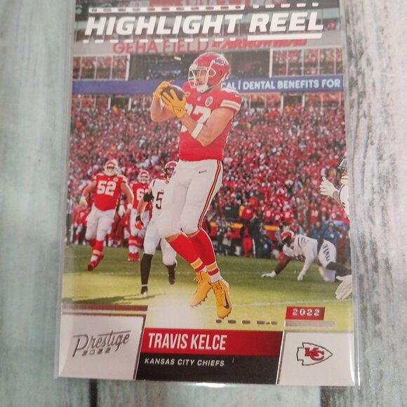 2022 Panini Prestige Highlight Reel Travis Kelce #hr-9 - Picture 2 of 4